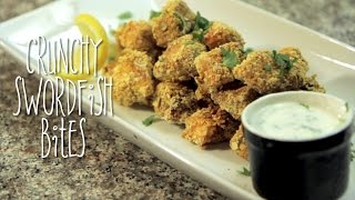 Crunchy Swordfish Bites  Rule of Yum recipe [upl. by Ainnat]