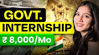 Earn Rs 8000Month from Government Internship ➤ BEST Internship for College Students [upl. by Nennahs]