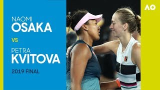 Naomi Osaka v Petra Kvitova Australian Open 2019 Final  AO Classics [upl. by Milburr]