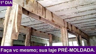 Construção de laje prémoldada [upl. by Jutta]