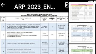 Tnpsc Annual Planner Update 202324  Group 1 Notification Any Latest Updates [upl. by Ailecra259]