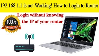 Router IP Address not opening  What is the default gateway IP address [upl. by Leonteen665]