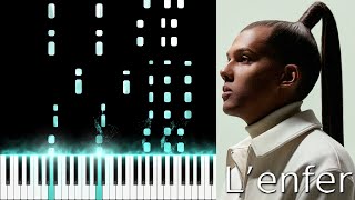 Stromae  L’enfer EASY PIANO COVER [upl. by Hamner715]