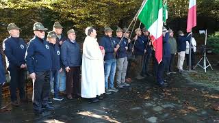 Monte Olimpino celebrazione IV Novembre Inno d Italia e alzabandiera [upl. by Eednak]