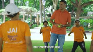 Dreams Come True Kids Train with Rahul Dravid at Bournvita DForDreams Event [upl. by Yllehs]