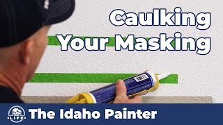 When to Remove Your Caulked Masking Tape Painting HACK [upl. by Noval30]