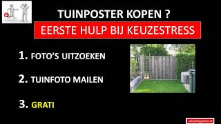 Tuinposter kiezen welke tuinposter is het mooist [upl. by Ferne]