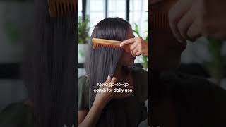 Oil Treated Kacchi Neem Wooden Comb  For Frizzfree Power Combing and Maximum Scalp Nourishment [upl. by Michigan]