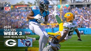 Green Bay Packers Vs Tennessee Titans Game Highlights  NFL 2024 Week 3 [upl. by Chyou846]