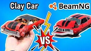 Crash Test  BeamNG Drive VS Clay Car [upl. by Ettenom760]