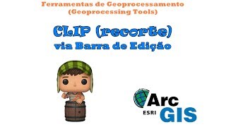 Curso ArcGIS  Como usar o Clip via barra de edição [upl. by Garvin]