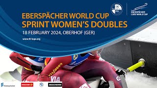 RELIVE  Sprint Womens Doubles  EBERSPÄCHER Luge World Cup  Oberhof GER [upl. by Kandy]