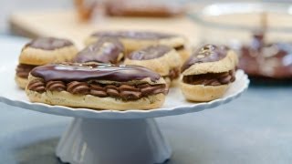 Chocolate Eclairs Recipe with Chocolate Pastry Cream French Eclairs [upl. by Tsan]