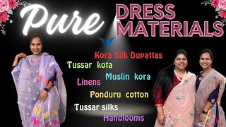 Pure Dress Materials కోసం ఈ Video చూసేయండి  swapnavaitla Tarini Exclusive  swapnavaitla [upl. by Arjun]