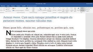 Word 2016  Inserire capolettera [upl. by Alyam]