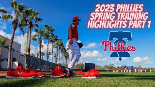 2023 PHILLIES SPRING TRAINING HIGHLIGHTS PART 1 PHILLIES MLB SPRINGTRAINING [upl. by Naasah]