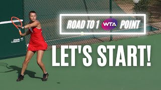 Road To 1 WTA Point Let’s start  WE Tennis Tournament Vlog [upl. by Godderd116]