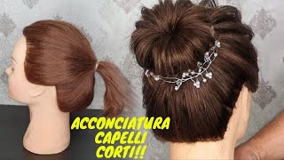 ACCONCIATURA CAPELLI CORTICHIGNON FACILE [upl. by Liba24]