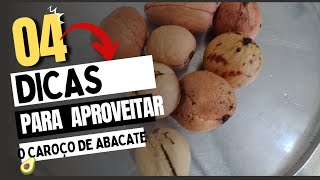 COMO APROVEITAR O CAROÇO DE ABACATE 🥑 [upl. by Nauqel]