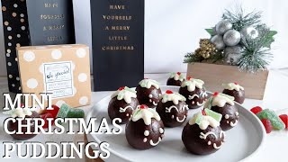 Mini Christmas pudding  No oven needed [upl. by Anneuq359]