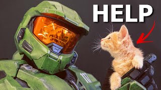 Master Chief Saves The WORLD  One Kitten At A Time [upl. by Randal]