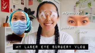 my laser eye surgery experience vlog [upl. by Johnathan96]