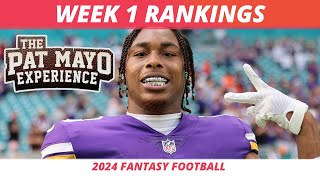 2024 Week 1 Rankings Starts Sits  2024 Week 1 NFL Injuries  Week 1 Fantasy Football Rankings [upl. by Macdermot]