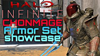 CHONMAGE Armor set showcase  Halo Infinite [upl. by Aikenahs216]