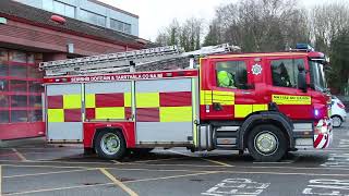 Meath County Fire Service  MH11A2 Scania P320 WrL  Turning out from Navan Fire Station [upl. by Rett762]