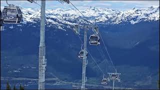 Blackcomb skiing resort gondola in May 2024 [upl. by Emmy]