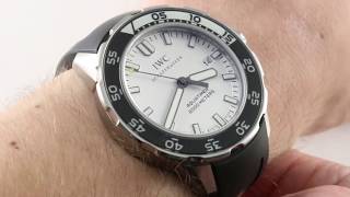 IWC Aquatimer 2000 IW356806 Luxury Watch Review [upl. by Anahoj]