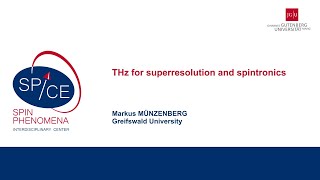 Talks  Terahertz Spintronics 2023  Markus MÜNZENBERG Greifswald University [upl. by Champ]