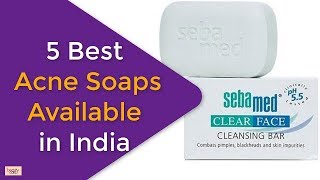 5 Best Acne Soaps Available in India  Fast Pimple Treatment [upl. by Yenittirb]