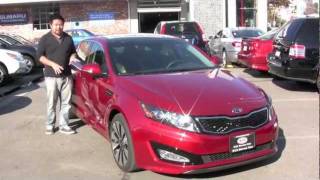 2012 Kia Optima Walkaround  Newcarscom [upl. by Anihsak632]