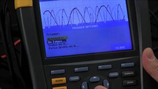 How To Select Trigger Options On the Fluke ScopeMeter® 190 Series II  Motor and Drive Test [upl. by Eilama]