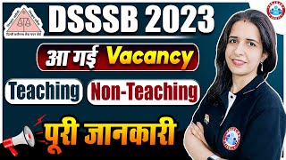 DSSSB Vacancy 2023 Out DSSSB Teaching Vacancy Notification 2023 Non Teaching Vacancy Latest Update [upl. by Natsyrk]