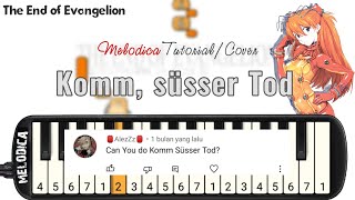 Komm süsser Tod Come Sweet Death  The End of Evangelion  Easy Melodica Tutorial [upl. by Analed]