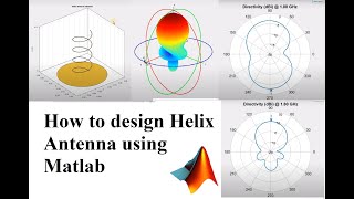 How to design Helix Antenna using Matlab [upl. by Sweyn]