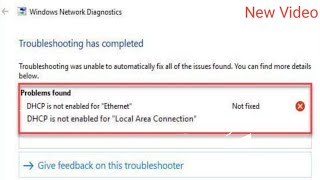 How to solve DHCP is not enabled for quotLocal Area Connectionquot 2023 dhpc is not enabled for ether [upl. by So]