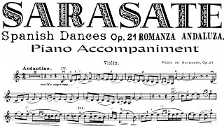 Sarasate Romanza Andaluza  Piano Accompaniment [upl. by Witherspoon]