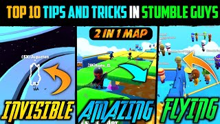 Top 10 Tips amp Tricks in Stumble Guys  Ultimate Guide To Become a Pro [upl. by Aicram538]