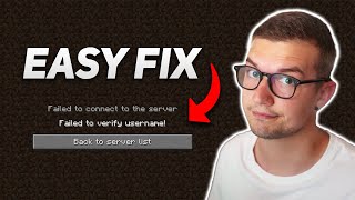 FIX Minecraft quotFailed to Verify Usernamequot Error Allow Cracked Players To Join [upl. by Riobard]