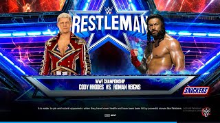 WWE 2K23  Cody Rhodes Vs Roman Reigns  Undisputed Universal Championship  GamertechYT 4K [upl. by Zora]