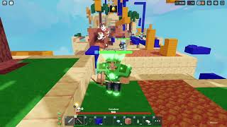 30V30 MATCH  CRYPT KIT GAMEPLAY  BEDWARS ROBLOX PITOUGAMING777 [upl. by Eisoj]