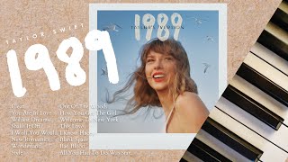 taylor swift 1989  15 hours of calm piano ♪ [upl. by Reh]