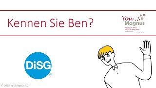 DiSG schnell erklärt Kennen Sie Ben  Erklärvideo zum DiSG®Persönlichkeitsverfahren  YouMagnus [upl. by Alber]