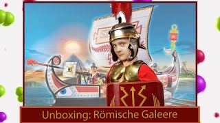 vlog Unboxing von Playmobil Römisches Schiff  Römische Galeere 5390 [upl. by Estelle717]