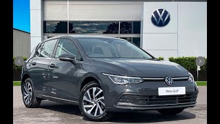 Brand New Volkswagen Golf Style 14 Petrol Hybrid DSG Urano Grey  Wrexham Volkswagen [upl. by Ahsiekam205]