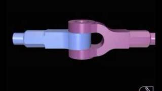 knuckle joint assembly Machine Drawing Joints [upl. by Tadeas]