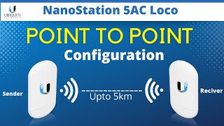 Ubiquiti NanoStation AC Loco Bridge Point To Point Setup [upl. by Grefer14]